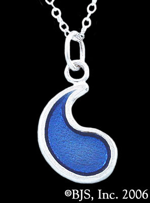 Wheel of Time Blue Ajah Flame of Tar Valon Necklace