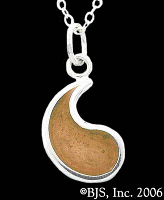 Wheel of Time Brown Ajah Flame of Tar Valon Necklace