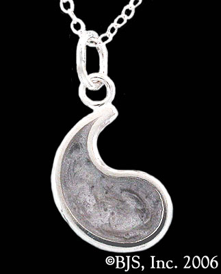 Wheel of Time Gray Ajah Flame of Tar Valon Necklace