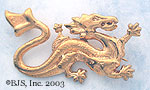 Wheel of Time Asha'man Dragon Pin - 10k Gold